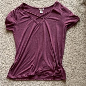 Pink short sleeve tee